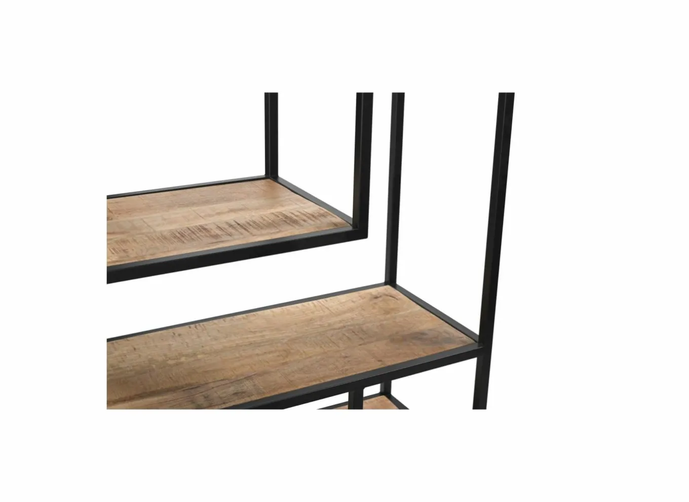 Rekken|Boekenkast|Opbergrek Estelle 80x35x180cm - mango massief - naturel