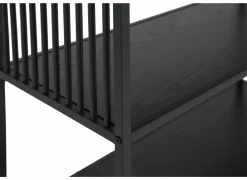 Rekken|Rekken|Opbergrek Mefisto 83x35x185cm - melamine - zwart