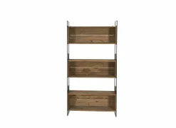 Rekken|Rekken|Opbergrek Opium 91x35x190cm - gerecycleerd den massief - naturel & zwart