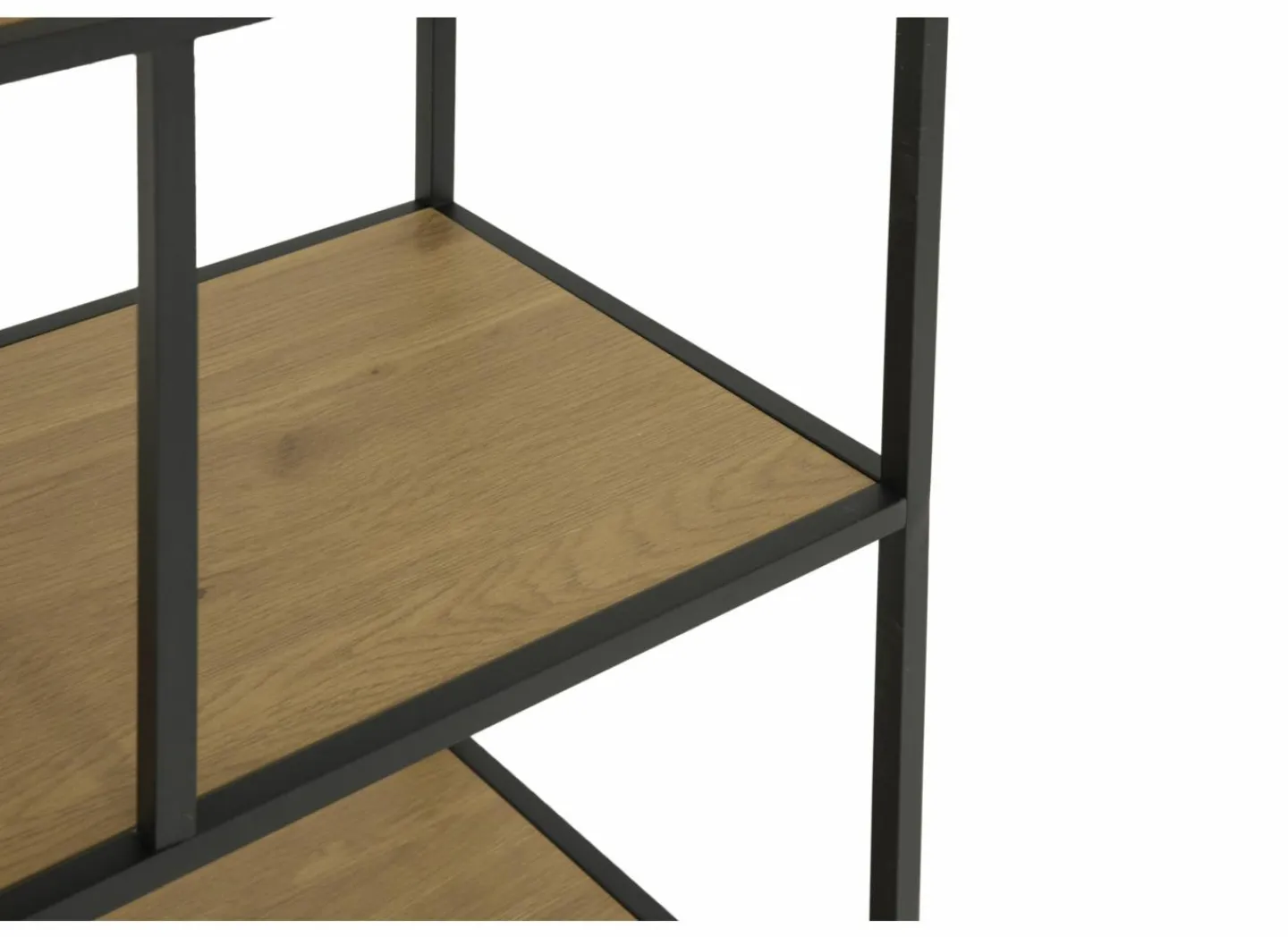 Opbergrek Tower 77x35x185cm - melamine & metaal - eik- Rekken|Rekken