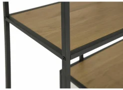 Opbergrek Tower 77x35x185cm - melamine & metaal - eik- Rekken|Rekken