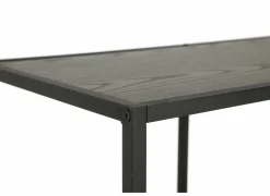 Opbergrek Tower 77x35x185cm - melamine & metaal - zwart- Rekken|Rekken