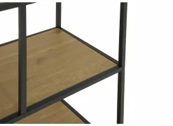 Rekken|Rekken|Opbergrek Tower 77x35x114cm - melamine & metaal - wild oak