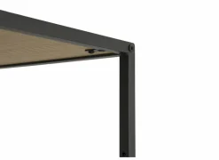 Opbergrek Tower 70x30x178cm - melamine & metaal - wild oak- Rekken|Rekken