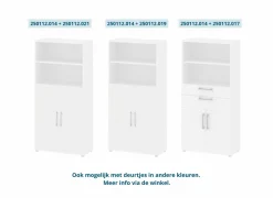 Draaideurkasten|Opbouwset Prima 83,7x105,4cm - decor - wit