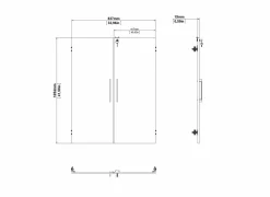 Draaideurkast|Draaideurkast|Opbouwset Prima 83x105cm - decor - eik