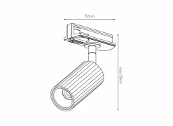 Opbouwspots|Opbouwspots|Opbouwspot GU10 - aluminium - wit