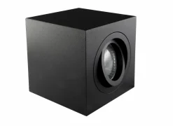 Opbouwspot vierkant 50W GU10 zwart- Opbouwspots|Opbouwspots