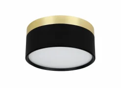 Opbouwspot 24W Ø15,8cm - aluminium - zwart & goud- Opbouwspots|Opbouwspots