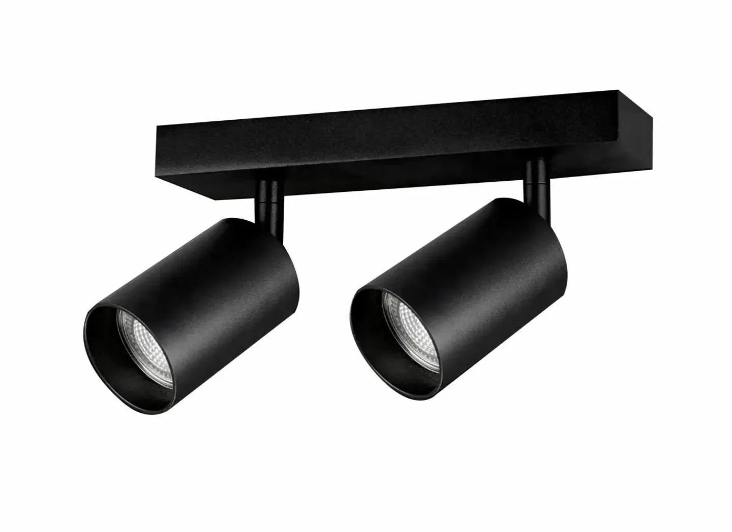 Opbouwspot 2xGU10 - aluminium - zwart- Opbouwspots|Opbouwspots