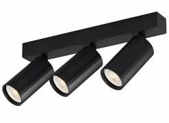 Opbouwspot 3xGU10 - aluminium - zwart- Opbouwspots|Opbouwspots