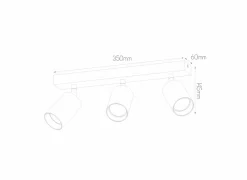 Opbouwspots|Opbouwspots|Opbouwspot 3xGU10 - aluminium - wit