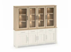 Opzetstuk Alba 233cm - decor - sand oak nature- Vitrinekasten|Vitrinekasten