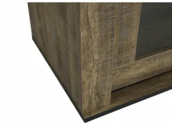 Dressoirs|Opzetstuk Etienne 221cm - decor - industriële eik & zwart