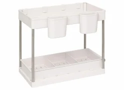 Organizers|Organizer 2 niveaus 21,5x40,7x34cm - kunststof - beige