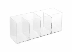 Organizer Selena 22,3x7xH9,8cm - plexiglas - transparant- Organizers