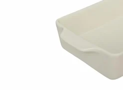 Ovenschotels|Ovenschaal 23x14cm - keramiek - terracotta of cream