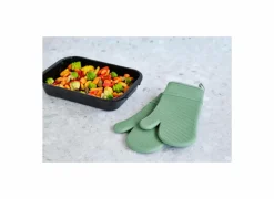 Cosy & Trendy Ovenwant 29x16,5 - silicone - groen- Ovenwanten & Pannenlappen