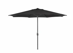 Staande Parasols|Parasol Nerissa Ø350cm zwart met beschermhoes