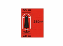 Madison Parasolhoes 250cm grijs- Bescherming