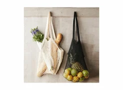 Opbergmanden|Opbergmanden|Parijse nettas 33x45cm crème