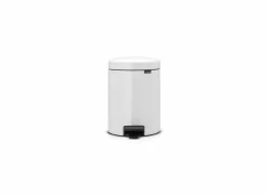 Brabantia Pedaalemmer NewIcon 5L wit- Vuilnisbakken|Vuilnisbakken