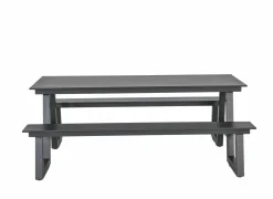 Picknicktafel Santorini173x200cm - aluminium - antraciet- Tuinbanken|Tuinsets