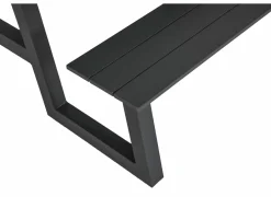 Picknicktafel Santorini173x200cm - aluminium - antraciet- Tuinbanken|Tuinsets