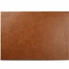 Placemat Ona 30x43cm - lederlook - bruin- Placemats