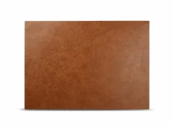 Placemat Ona 30x43cm - lederlook - bruin- Placemats
