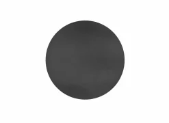 Tiseco Placemats|Placemat Round Ø38cm - lederlook - zwart