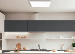 Brilliant Plafondlamp Briston 60x60x5cm - kunststof & metaal - wit- Plafonnier