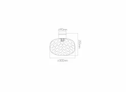 Plafondlamp Ø30cm- Plafonnier