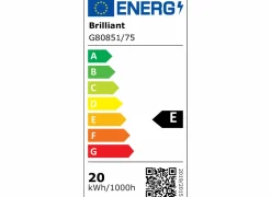 Brilliant Plafonnier|Plafondlamp Galo Ø30cm - kunststof - zwart