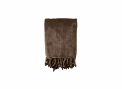 Herfstdecoratie|Plaids|Plaid Florijn 150x200cm - polyester - bruin