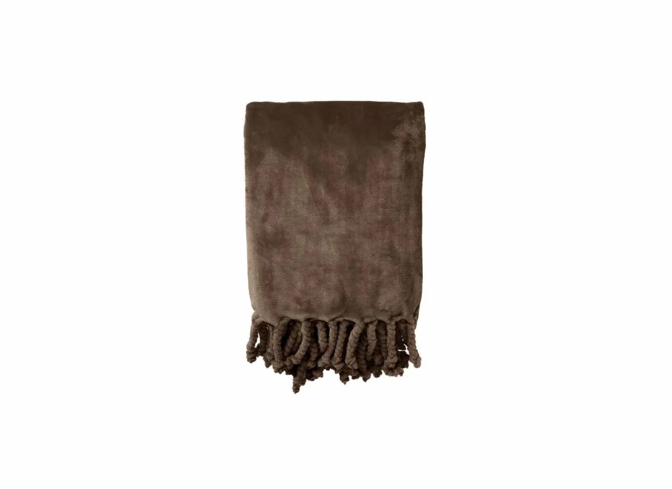 Herfstdecoratie|Plaids|Plaid Florijn 150x200cm - polyester - bruin