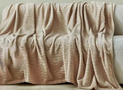 Herfstdecoratie|Plaids|Plaid Valencia 150x200cm - microvezel - bois