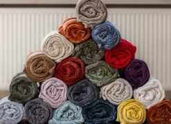 Plaid Valencia 150x200cm - polyester - creme- Plaids|Plaids