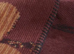 Plaids|Plaids|Plaid Velvet Bloom 150x200cm - polyester & katoen - rood