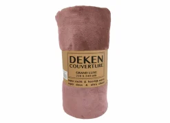 Plaid 220x240cm - microvezel - figue- Plaids|Energie Besparen