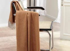 Plaids|Plaids|Plaid 130x170cm - polyester & katoen - rust