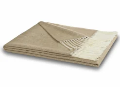 Plaids|Plaids|Plaid 130x170cm - polyester & katoen - camel