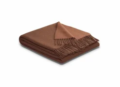 Plaid 150x200cm kasjmier terracotta- Herfstdecoratie|Plaids