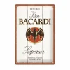 Plakkaat Bacardi 20x30cm - metaal - meerkleurig- Andere Wanddecoratie