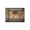 Andere Wanddecoratie|Plakkaat Bacardi 40x30cm - metaal - multicolor