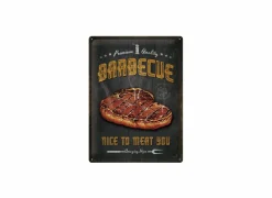 Andere Wanddecoratie|Plakkaat Barbecue 40x30cm - metaal - multicolor