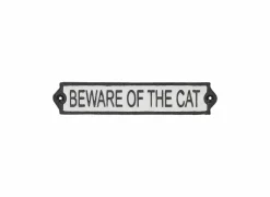 Andere Wanddecoratie|Plakkaat Beware Of The Cat 5,1x25,8cm