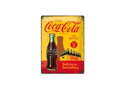 Plakkaat Coca Cola 40x30cm - metaal - multicolor- Andere Wanddecoratie