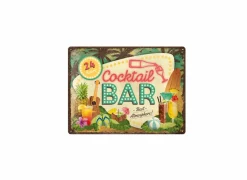 Plakkaat Cocktail Bar 40x30cm - metaal - multicolor- Andere Wanddecoratie