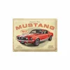 Andere Wanddecoratie|Plakkaat Ford Mustang 40x30cm - metaal - multicolor